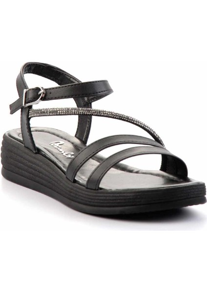 Siyah Kadın Sandalet K05823023109 fiyatları