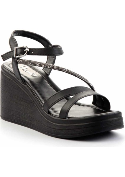 Siyah Kadın Sandalet K05823023609 modelleri