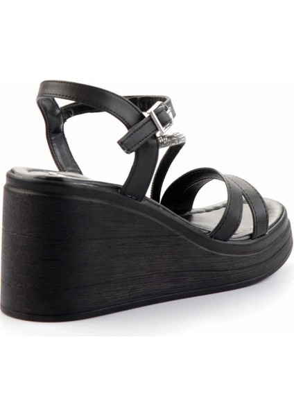Siyah Kadın Sandalet K05823023609 fırsatları