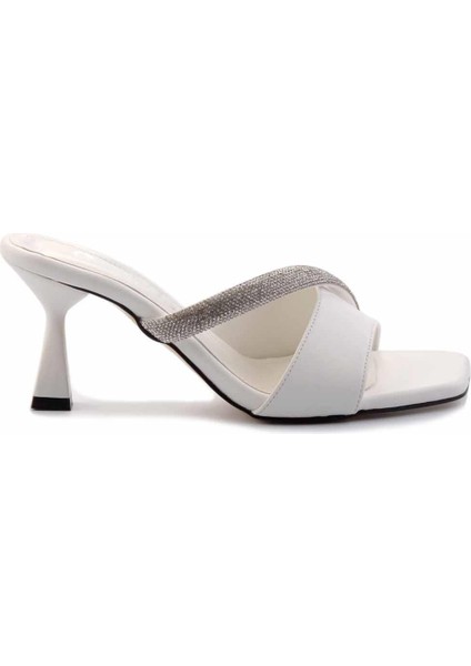 Beyaz Kadın Terlik K04477055009