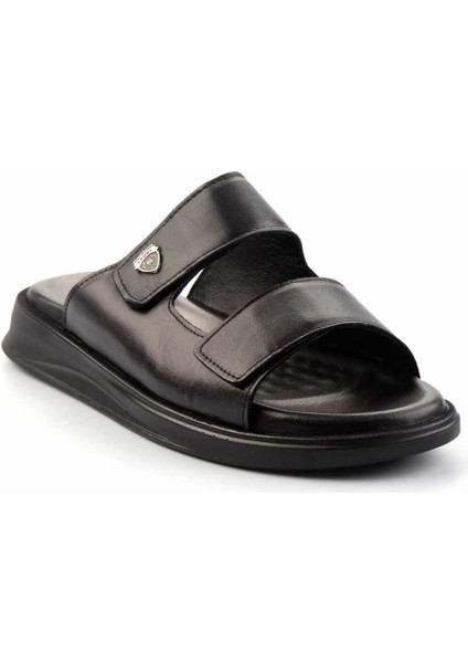 Siyah Napa Hakiki Deri Erkek Terlik E04433012543 fiyatları