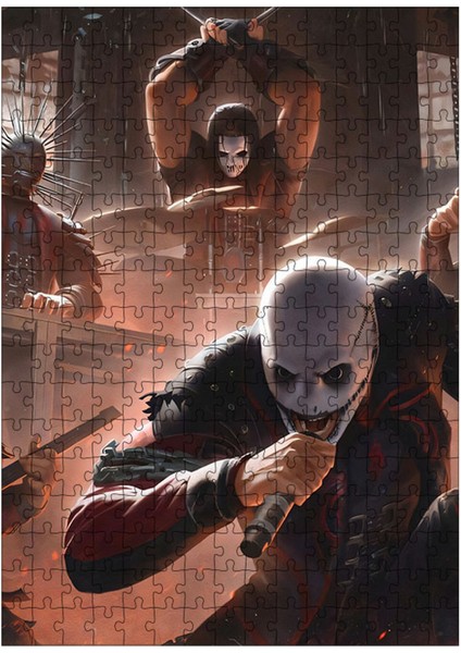 Ahşap Mdf Puzzle Yapboz Slipknot Müzik Band 255 Parça 35*50 cm