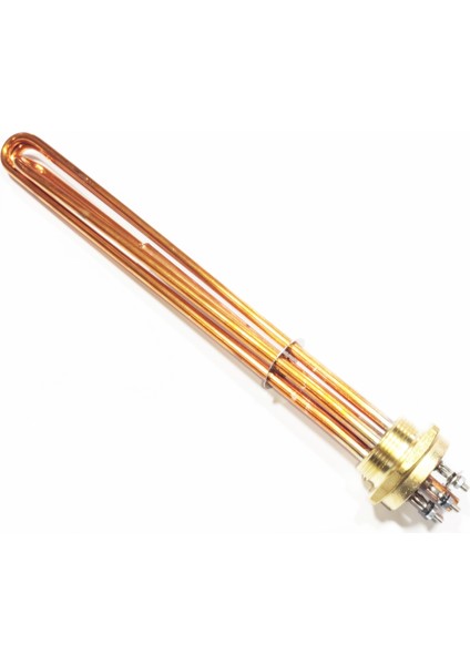 Bakır Kafa 1 1/2" (1,5inç) Trifaze Isıtıcı Rezistans 40cm 10KW