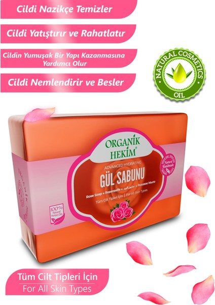 Gül Doğal Yüz ve Vücut Sabunu 140 gr