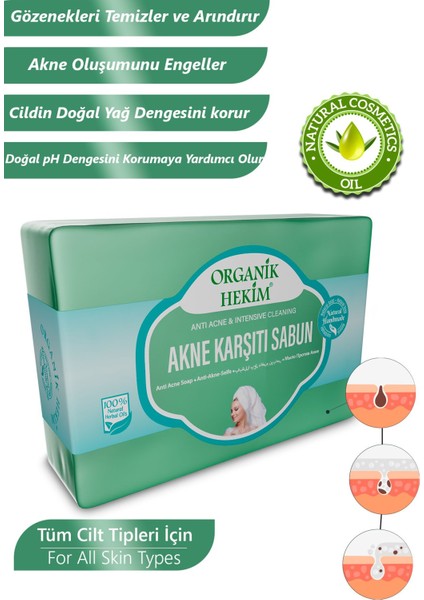 Akne Karşıtı Doğal Kırışık Sabunu Antı Acne Soap