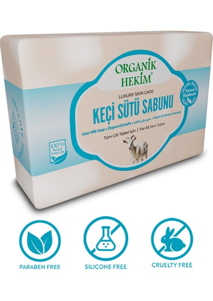 Doğal Yaşlanma Karşıtı Keçi Sütü Sabunu- Goat Milk Soap Kolajen Etkili 140 Gram