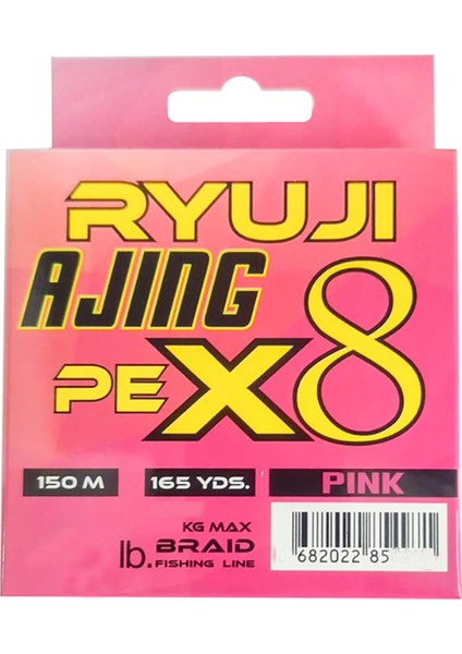 Ajing X8 150M Pe Pembe Lrf Ip Misina