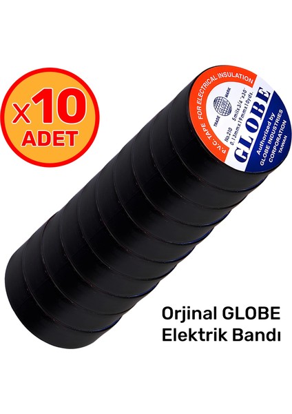 Izole Elektrik Bandı 10'lu Paket Siyah fiyatları