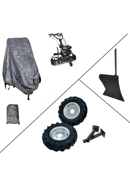 Kaan 230S Çapa Makinalarına Uyumlu Teker Takımı-Branda-Pulluk