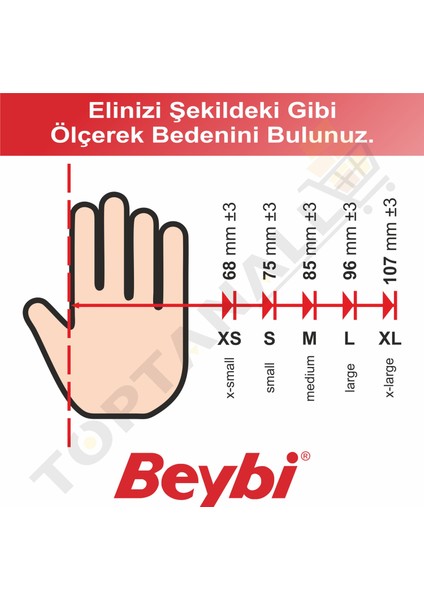 Nitril Strong Pudrasız Muayene Eldiveni - 5 Paket (100'lük Kutu) fırsatları