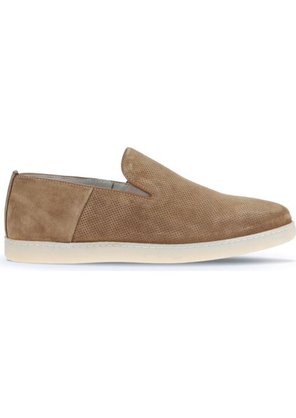 Taba Süet Baskılı Erkek Loafer 07MA21884000