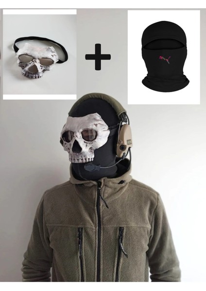 Call Of Duty Modern Warfare Ghost Maskesi + Kar Maskesi