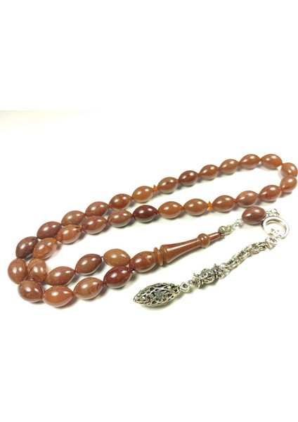 Gümüş Kaplama Püskül Kombinli Sıkma Kehribar Sertifikalı 4529 fiyatları