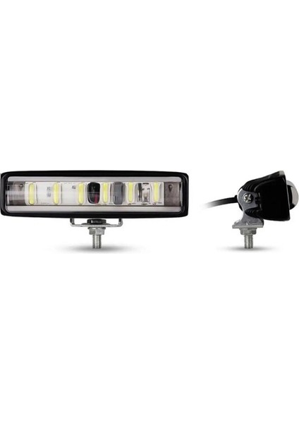 FZ Garage Beyaz LED Off Road Sis Panjur Farı Çalışma Lambası 6 LED 12-24V 18W