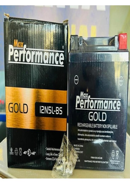12V 5 Amper Yatık (YTX5L - Bs ) Max Performance Gold Motorsiklet Aküsü. Yeni Üretim. fiyatları