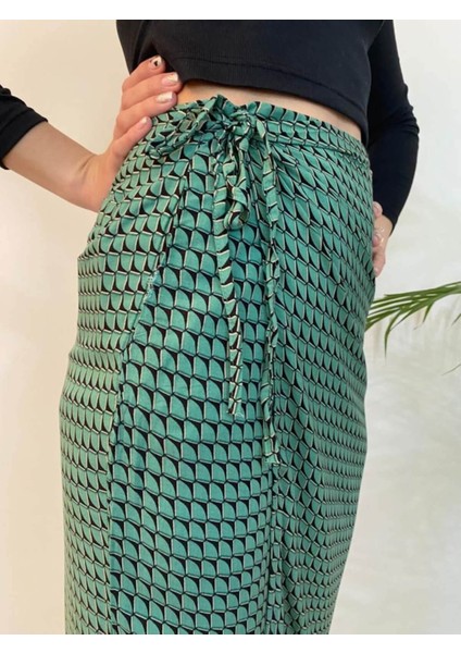 Mgebutik Yeşil Kadın Pantolon Salaş indirimleri
