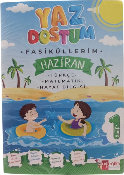 1.Sınıf Yaz Dostum Yaz Tatil Kitabı Tüm Dersler Seti