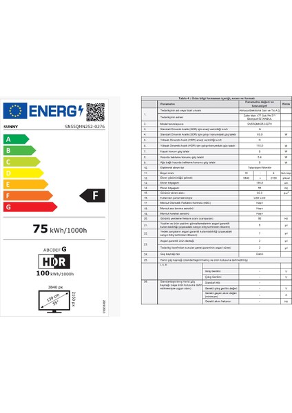 SN55QMN252 55" 139 Ekran Dahili Uydu Alıcılı 4K Ultra HD Smart QLED TV