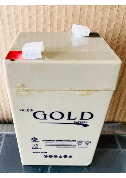 6 Volt 5 Amper Akülü Çocuk Araba Aküsü. Güncel - Yeni Tarih. Garantili.