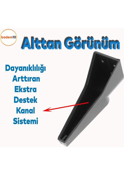 Nota Mobilya Oturma Grubu Kanepe Sehpa Tv Ünitesi Koltuk Ayağı Baza Ayakları Siyah Altın Gold 19 cm fırsatları