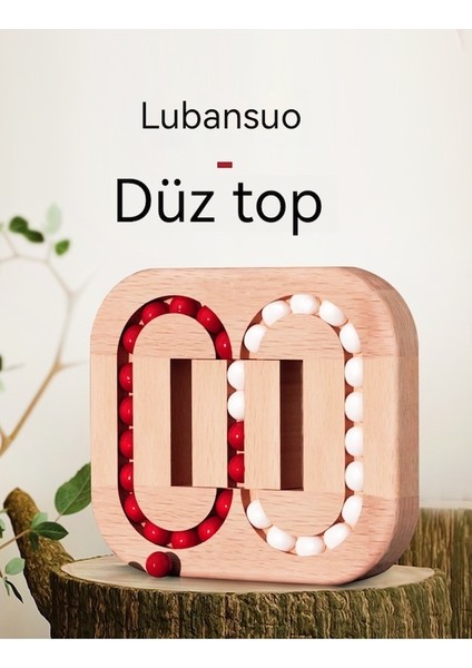 Carrier Çocuk Ahşap Düz Top Oyunu Yapboz Labirent Eğitici Oyuncak (Yurt Dışından)