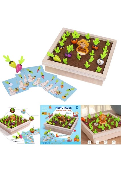 Suntek 1 Takım Ahşap Turp Çiftlik Oyunu Montessori Oyuncaklar (Yurt Dışından) fırsatları