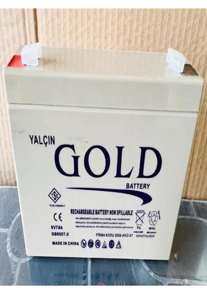 6 Volt 7 Amper Akülü Çocuk Araba Aküsü. Güncel - Yeni Tarih. Garantili.!!