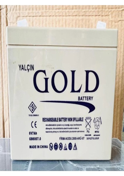 6 Volt 7 Amper Akülü Çocuk Araba Aküsü. Güncel - Yeni Tarih. Garantili.!! fiyatları