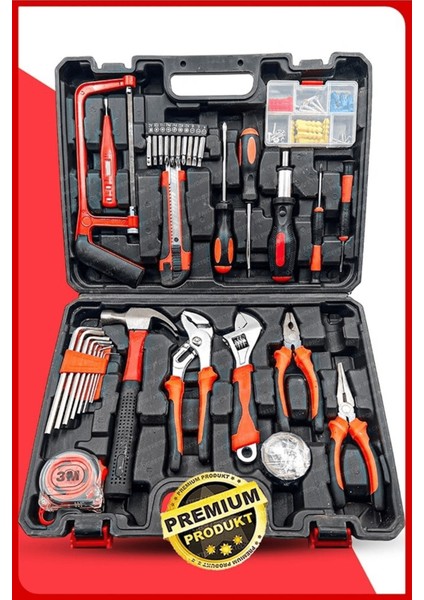 Premium Akülü Vidalama Matkap Özel Alışım 129 Parça Kalite Çelik Profesyonel Alet Takım Full Set fırsatları