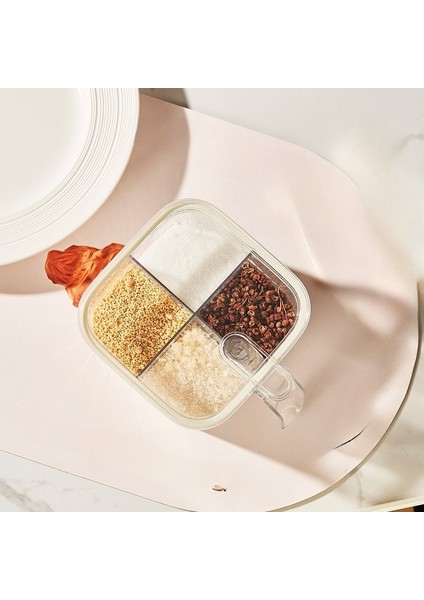 Mutfak Basmalı Tip Baharat Kutusu, Mühürlü, Neme Dayanıklı, Tuzlu, Msg Baharatı, Dört Parçalı Baharat Kavanozu (Yurt Dışından) indirimleri