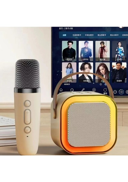 Rgb Ledli Karaoke Mikrofonlu Bluetooth Hoparlör