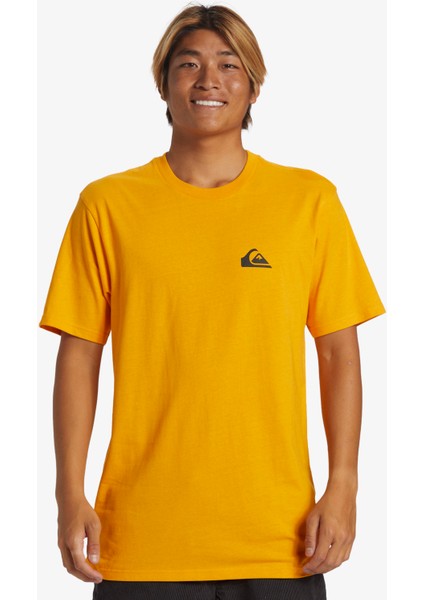 Qs Comp Logo Dna Sarı Erkek Tshirt