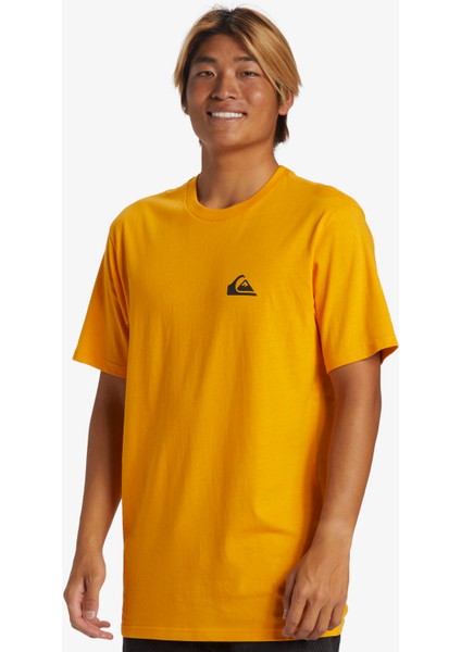 Qs Comp Logo Dna Sarı Erkek Tshirt