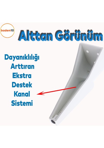 Nota Mobilya Kanepe Sehpa Tv Ünitesi Koltuk Ayağı Baza Ayakları Beyaz Altın Gold Sarı 19 cm fırsatları