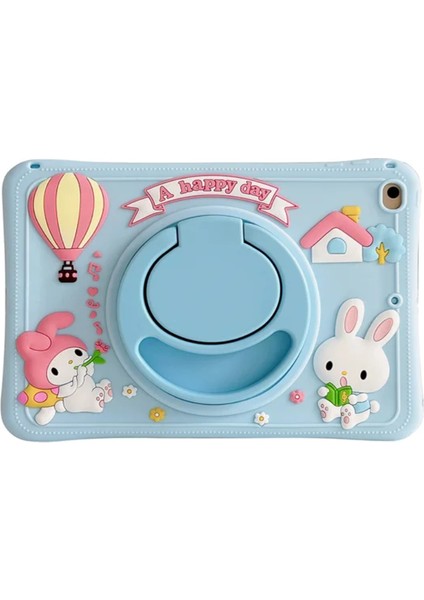 Apple iPad Air 4 10.9 Kılıf Cute Dolls Çocuk Karekter A2072 A2316 A2324 A2325 Tavşan Happy Day