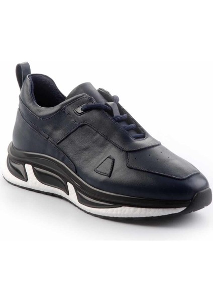 Lacivert Hakiki Deri Erkek Sneaker E01350706503 fiyatları