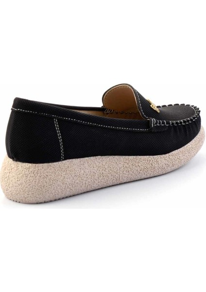 Siyah Nubuk Kadın Loafer Ayakkabı K01823016001 fırsatları