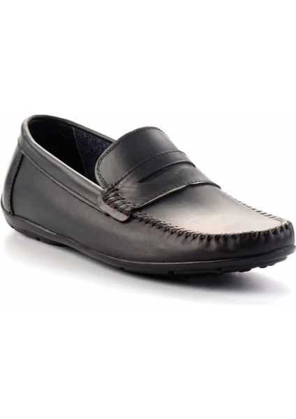 Lacivert Hakiki Deri Erkek Loafer Ayakkabı E01439100203 modelleri