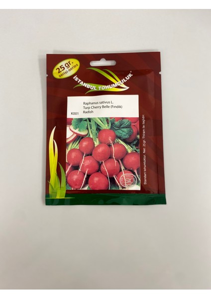 İstanbul Tohumculuk Turp Cherry Belle (Fındık) Radish (Raphanus Sativus L.)