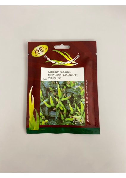 Biber Gediz (Ince,urfa,acı) Pepper Hot (Capsicum Annuum L.)