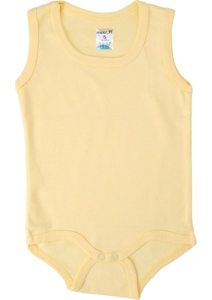 Unisex Bebek Çocuk Kolsuz Askılı Çıtçıtlı Body Zıbın Badi