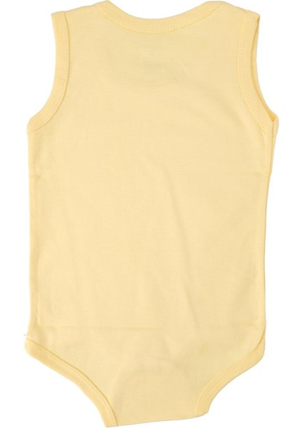 Unisex Bebek Çocuk Kolsuz Askılı Çıtçıtlı Body Zıbın Badi
