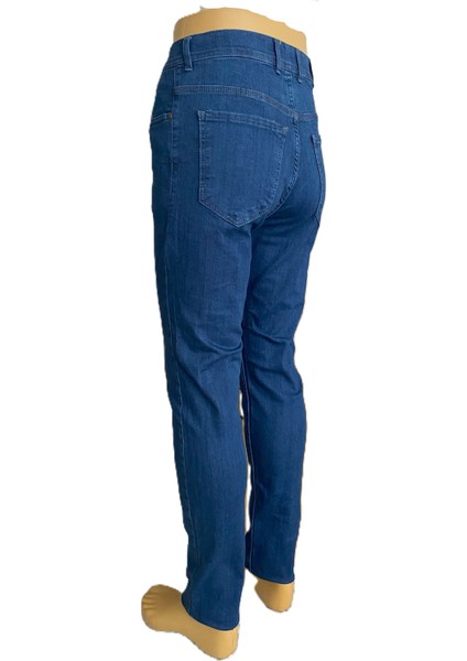 Gruva erkek Regular Fit Boru Paça Likralı Esnek Kot Pantolon Mavi fırsatları
