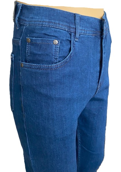 Gruva erkek Regular Fit Boru Paça Likralı Esnek Kot Pantolon Mavi indirimleri