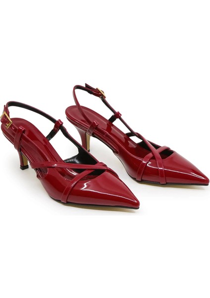 Joya Rugan Bordo Topuklu Ayakkabı modelleri