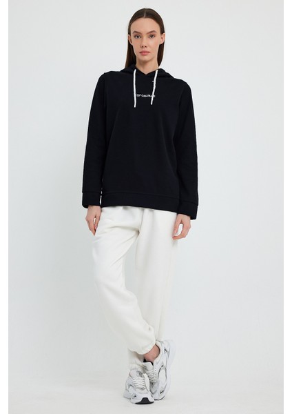 Siyah Hoodie, Oversize Hoodie, Kadın Hoodie