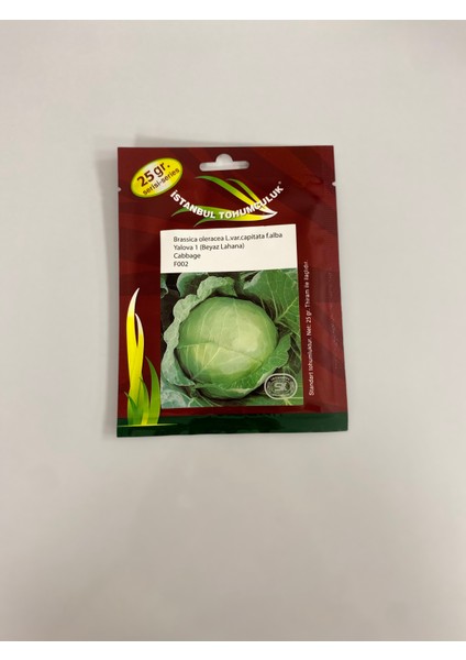 İstanbul Tohumculuk Beyaz Lahana Yalova 1 Cabbage F002 (Brassica Oleracea L.var.capitata F.alba))