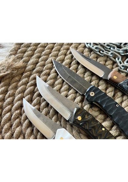 El Yapımı N690 Çakı Seti modelleri