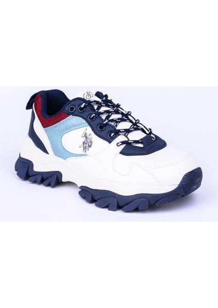 Tracky Beyaz Lacivert Kadın Spor Ayakkabısı Sneaker fiyatları