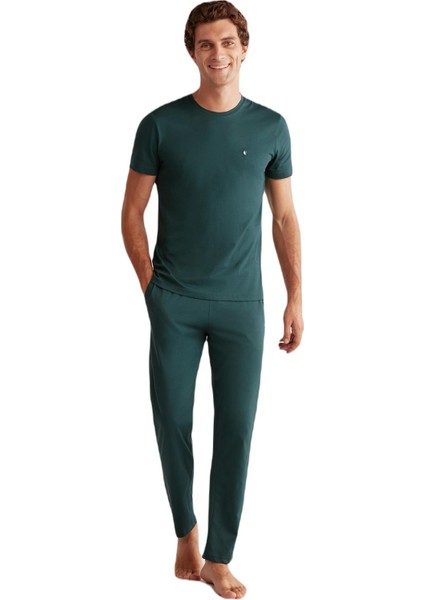 Erkek Yeşil Pijama Takım 402